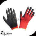 SRSAFETY 13G Gants tricotés en latex à lame rouge / gants de travail en latex rouge